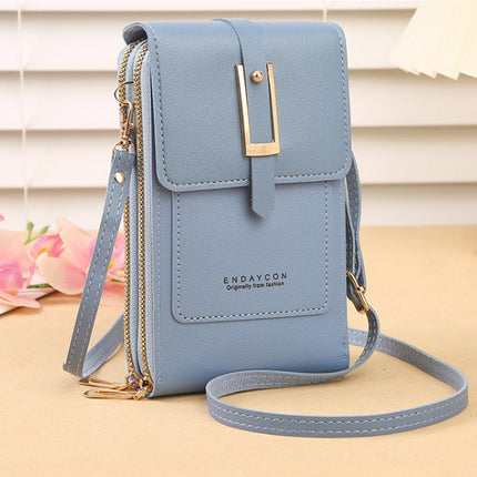 Women's Crossbody Shoulder Bag Transparent Multifunctional Touch Screen Phone Bag
