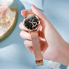Mesh Belt Rose Shell Black