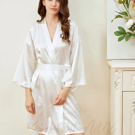 Personalized Name Bridesmaid Robes Bride Gift Bride Robe Gift Satin Robe Bride Dressing Gown Bridal Party Robes Wedding Robe