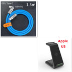 Black Set5 / Apple US plug