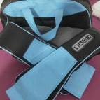 Blue has a small bag / 4keys / EU plug
