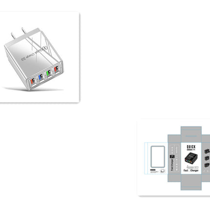 USB Charger Quick Charge 3.0 4 Phone Adapter For Tablet Portable Wall Mobile Charger Fast Charger