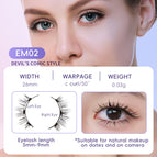 EM023 Eyelashes No Clip