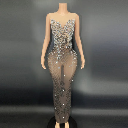 Rhinestones Evening Luxury Long Mermaid Dress Vestidos De Noche Elegante De Lujo Vestido Piedras Brillantes Hochzeitskleid Damen