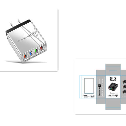 USB Charger Quick Charge 3.0 4 Phone Adapter For Tablet Portable Wall Mobile Charger Fast Charger