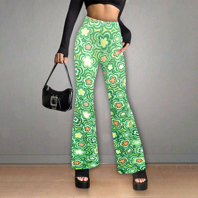 Floral Print Casual Jumpsuit Micro-elasticity