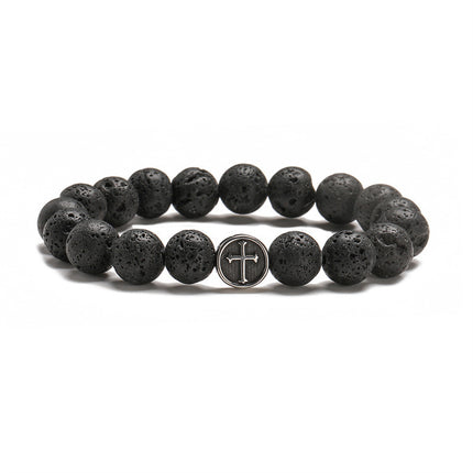 Stainless Steel Finished Volcanic Rock Jewelry