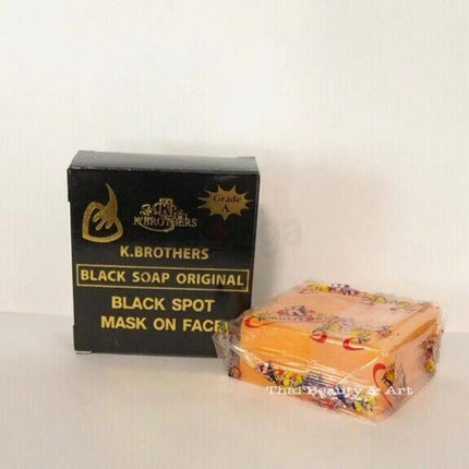 K Brothers Black Soap Original – 100% Authentic Thailand Beauty Soap (50g
