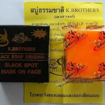 K Brothers Black Soap Original – 100% Authentic Thailand Beauty Soap (50g