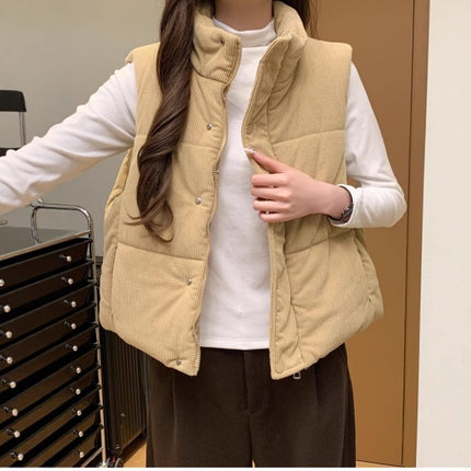 Vest Women's Short Loose Cotton-padded Thick Fashion Coat