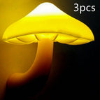 Mushroom / US / Yellow 3pcs